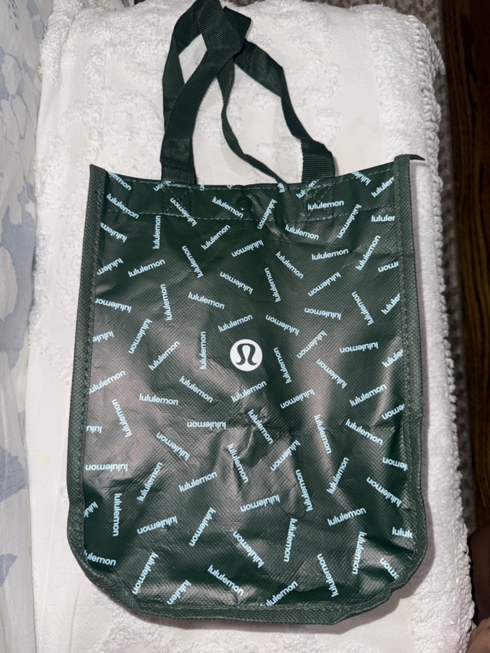 lululemon athletica Green Logo Tote Bag